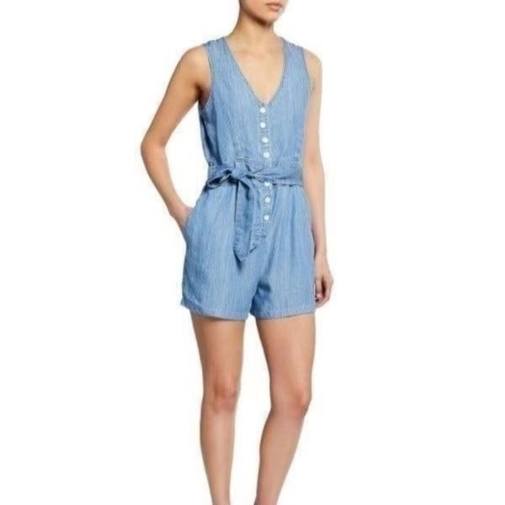 🆕RAILS “Scarlett” Denim Romper, Size Medium - Picture 3 of 10